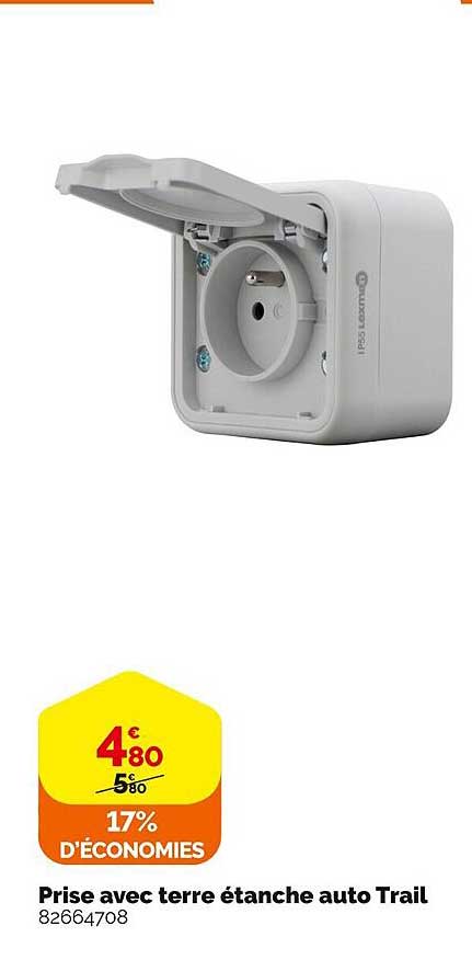 prise avec terre étanche auto trail