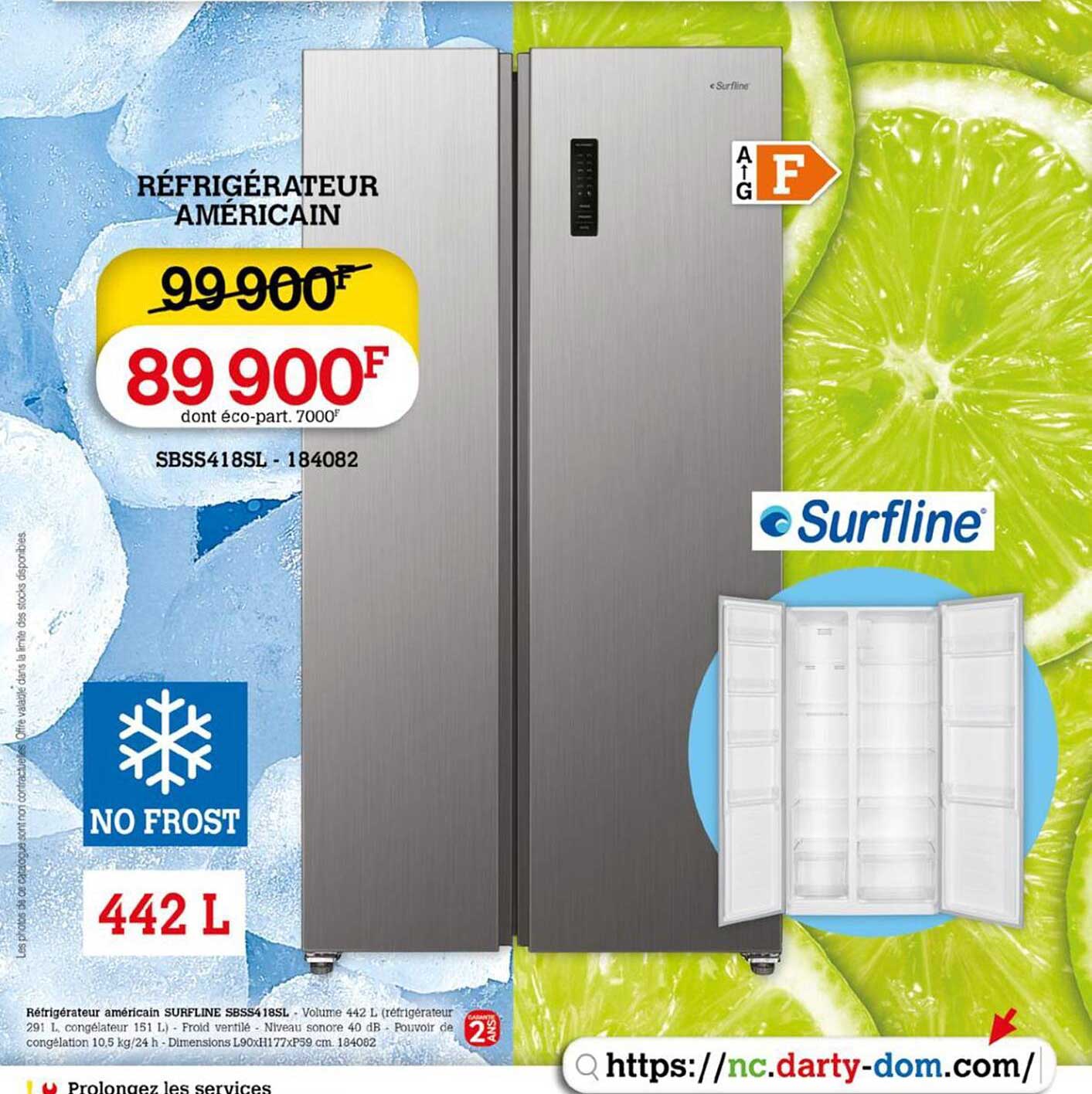 réfrigérateur américan surfline