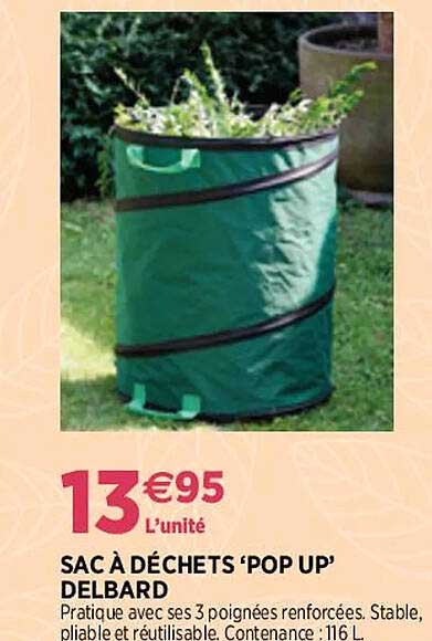 sac à déchets 'pop up' delbard