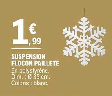 suspension flocon pailleté