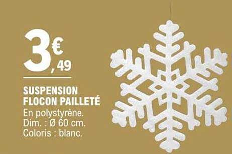 suspension flocon pailleté