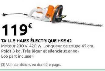 taille-haies électrique hse 42