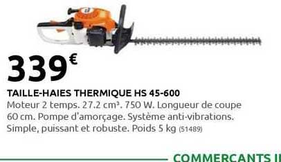 taille-haies thermique hs 45-600