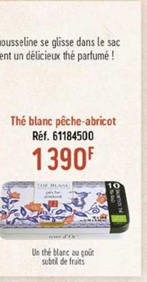 Thé Blanc Pêche-abricot