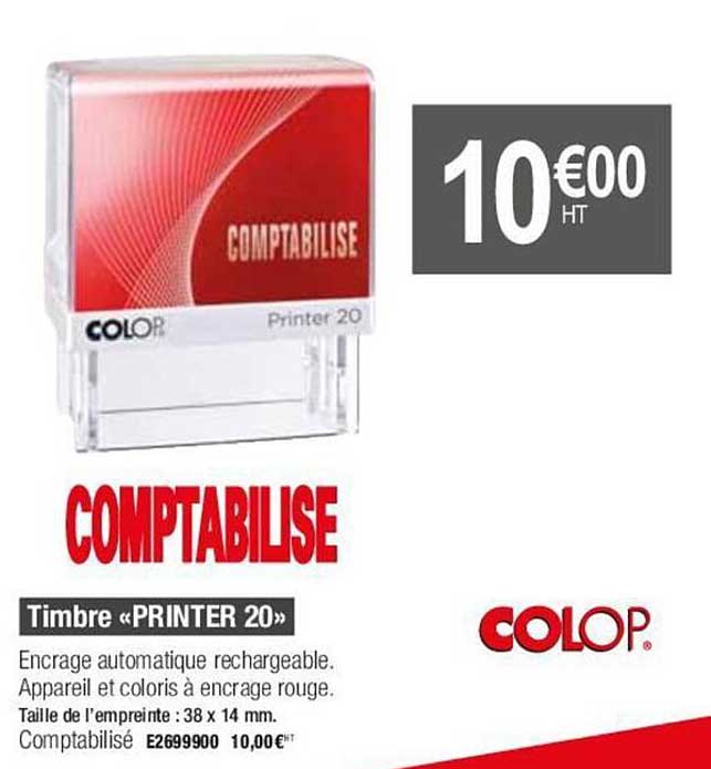 timbre printer 20 colop