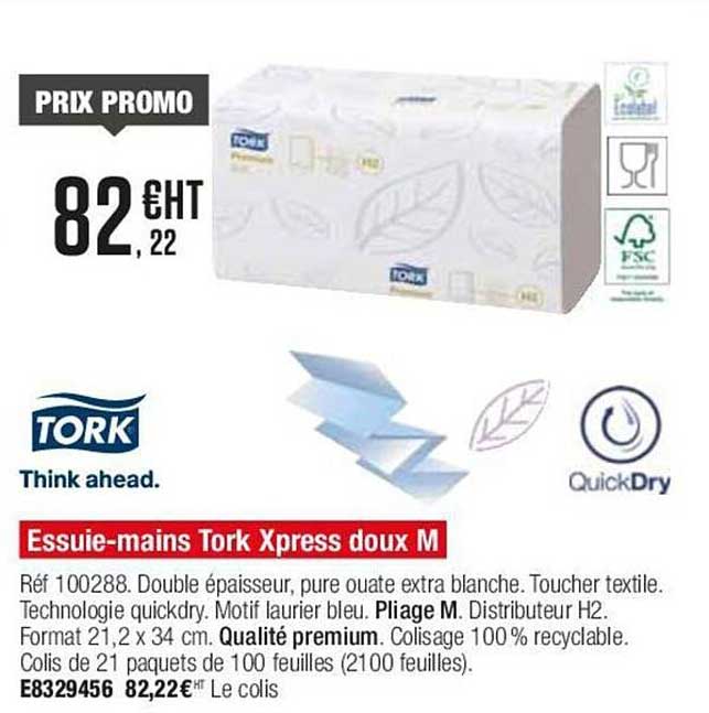 tork essuie-mains xpress doux m