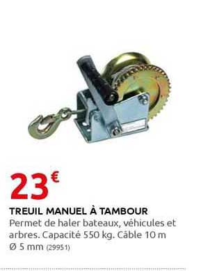 treuil manuel à tambour