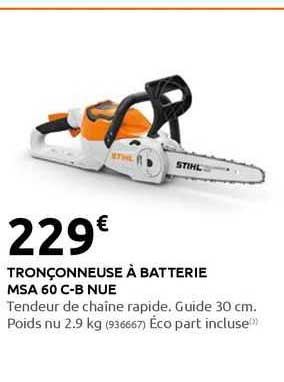 tronçonneuse à batterie msa 60 c-b nue
