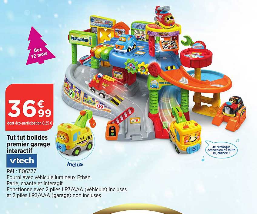tut tut bolides premier garage interactif vtech