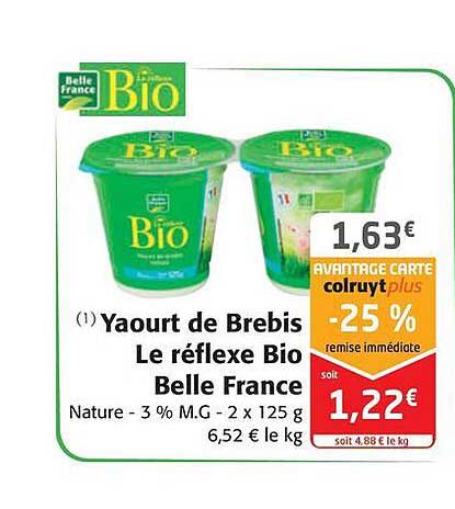 yaourt de brebis le réflexe bio belle france