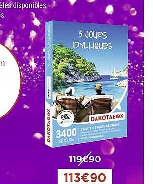 3 jours idylliques dakotabox