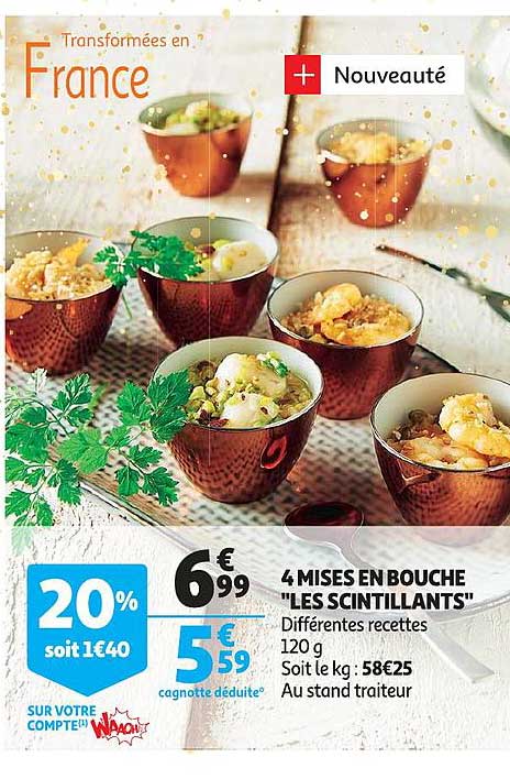 4 mises en bouche "les scintillants"