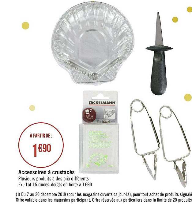 accessoires à crustacés