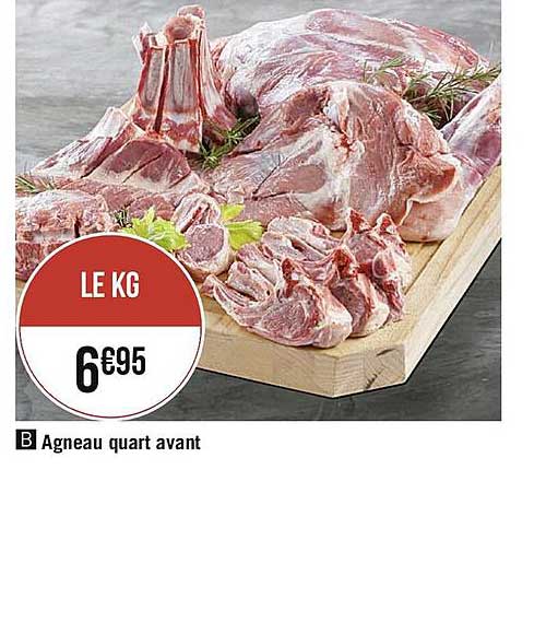 agneau quart avant