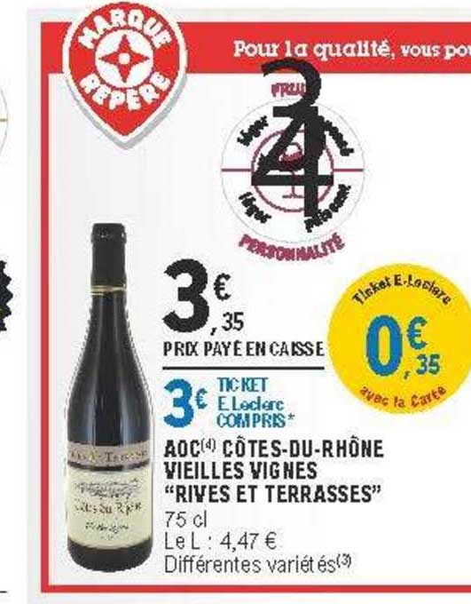 aoc côtes-du-rhône vieilles vignes "rives et terrasses"