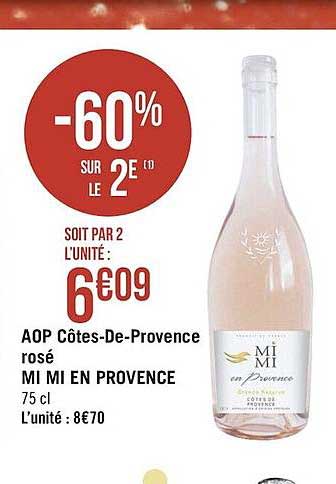 aop côtes-de-provence rosé mi mi en provence