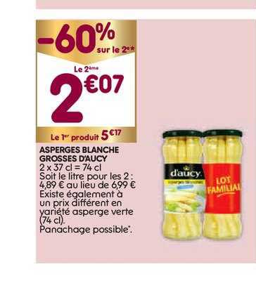 asperges blanche grosses d'aucy