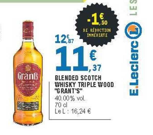 Blended Scotch Whisky Triple Wood "grant's"