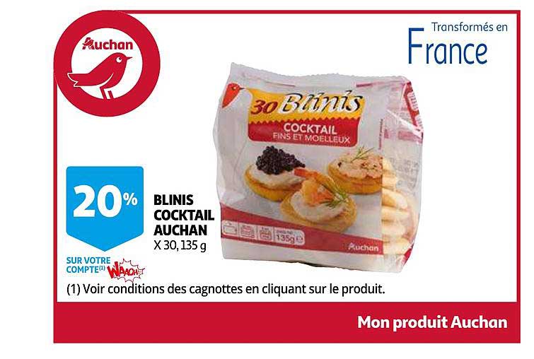 Blinis Cocktail Auchan