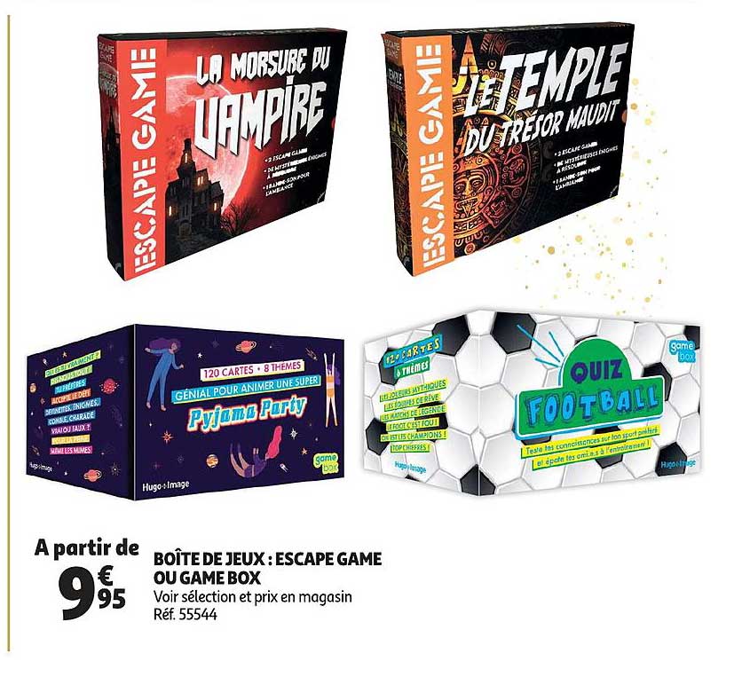 boîte de jeux : escape game ou game box
