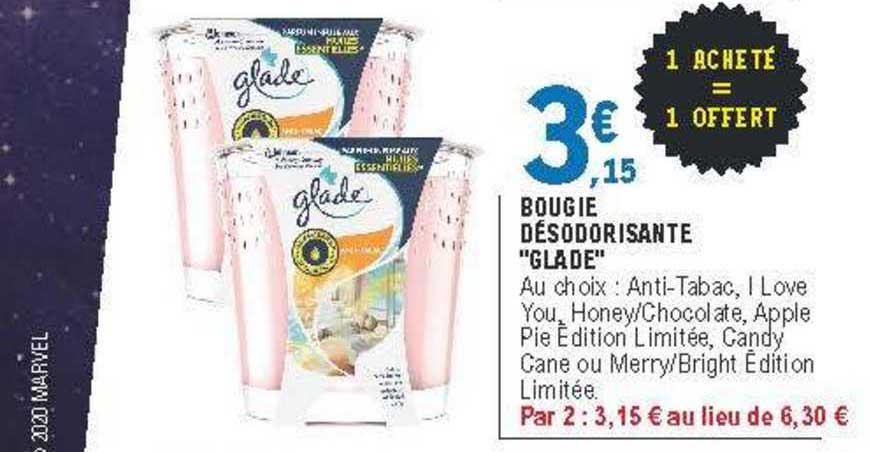 bougie désodorisante "glade"