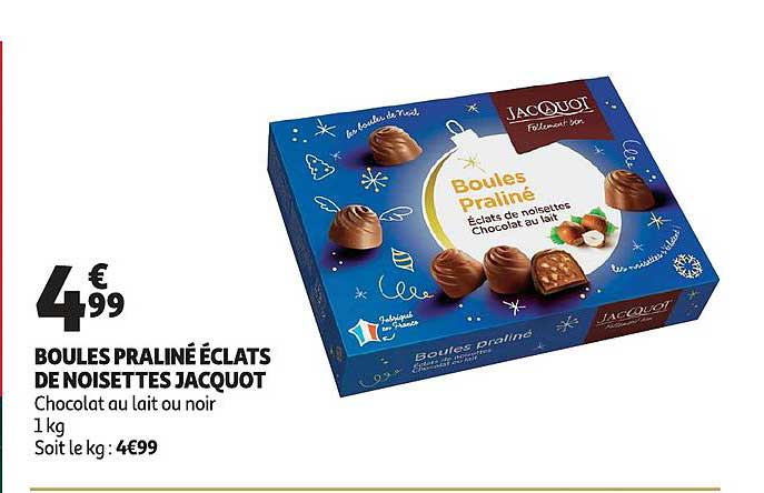 Boules Praliné éclats De Noisettes Jacquot