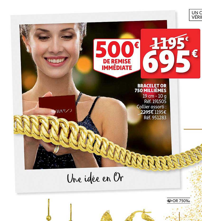 bracelet or 750 millièmes