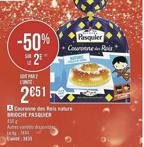 Brioche Pasquier -50% Sur Le 2ème