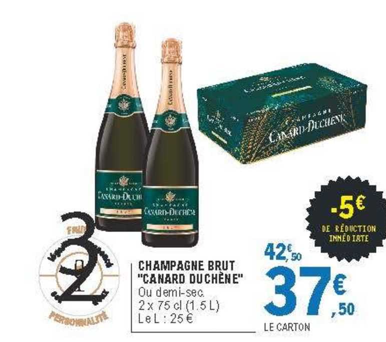 champagne brut "canard duchène"