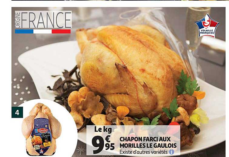 chapon farci aux morilles le gaulois