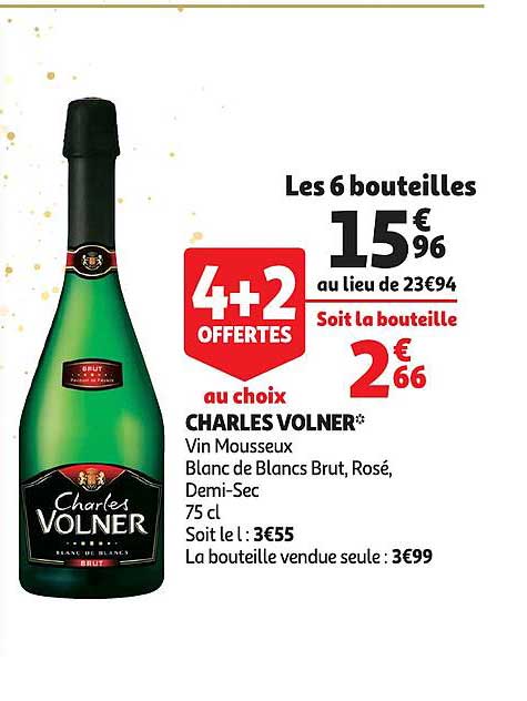 charles volner 4+2 offertes au choix