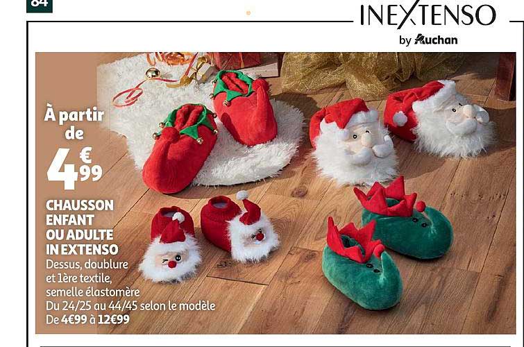 chausson enfant ou adulte in extenso