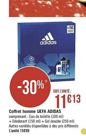 coffret homme uefa adidas