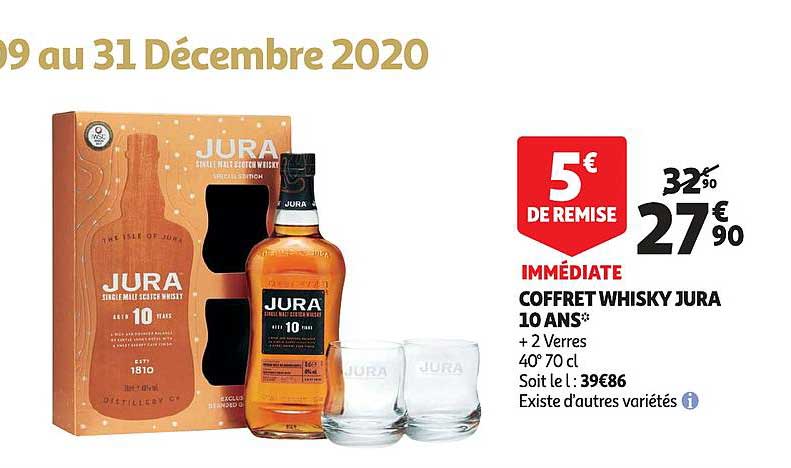 coffret whisky jura 10 ans