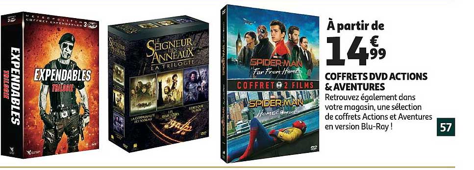 coffrets dvd actions & aventures