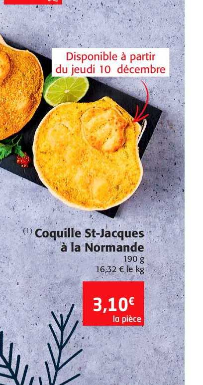 coquille st jacques à la normande