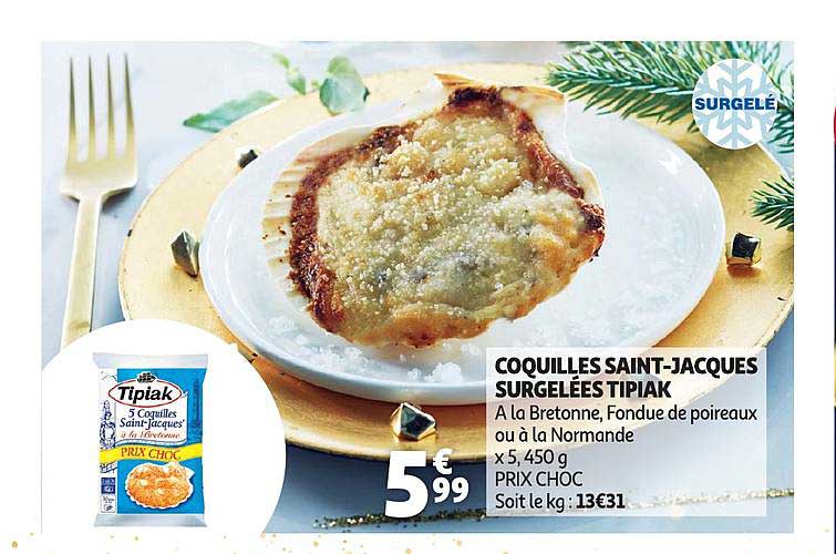 Coquilles Saint Jacques Surgelées Tipiak