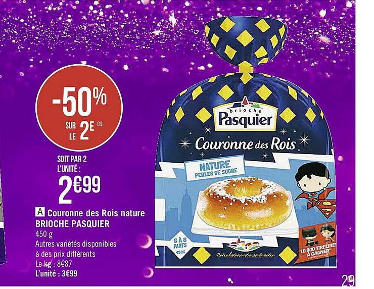 couronne des rois nature brioche pasquier