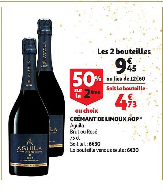 Crémant De Limoux Aop Aguila 50% Sur Le 2ème Au Choix
