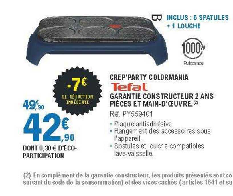 Crep'party Colormania Tefal