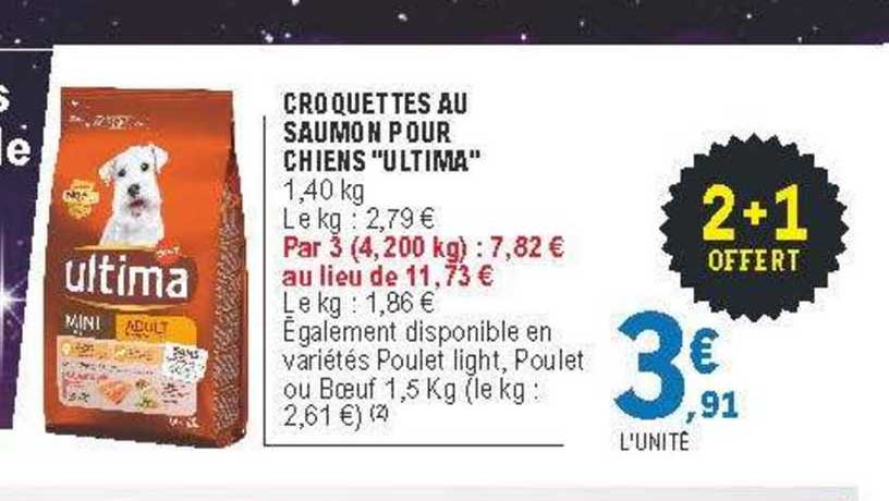 Croquettes Au Saumon Pour Chiens "ultima"