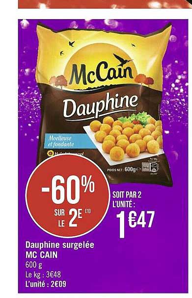 dauphine surgelée mc cain