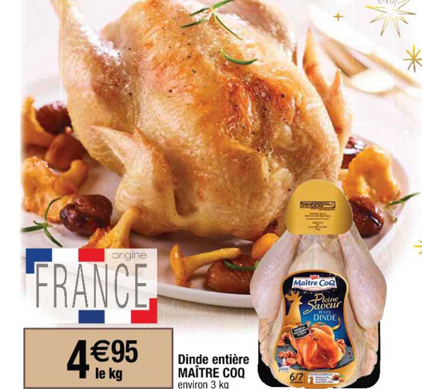 dinde entière maître coq