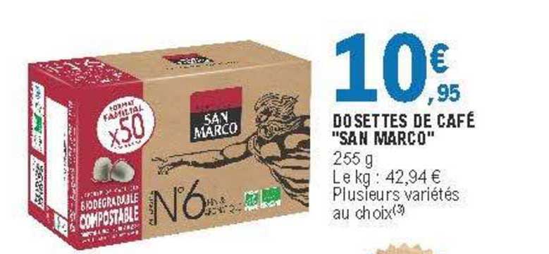 dosettes de café "san marco"