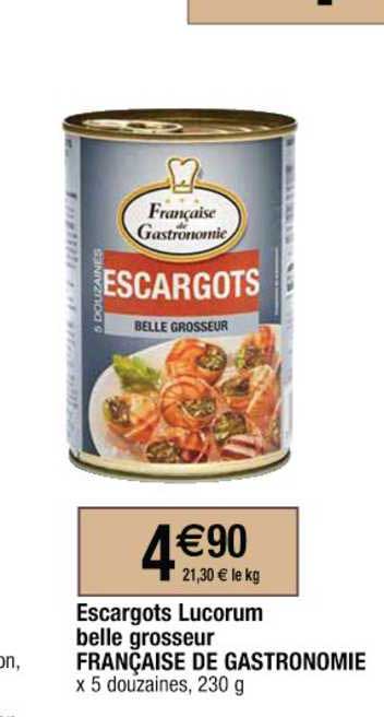 escargots lucorum belle grosseur française de gastronomie