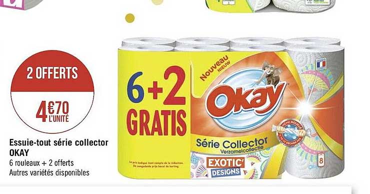 essuie-tout série collector okay