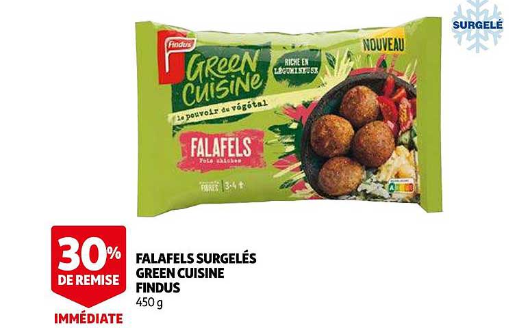 Falafels Surgelés Green Cuisine Findus 30% De Remise Immédiate
