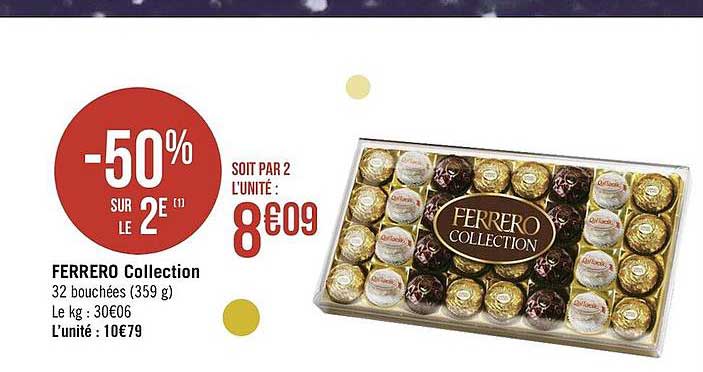 Ferrero Collection -50% Sur Le 2ème