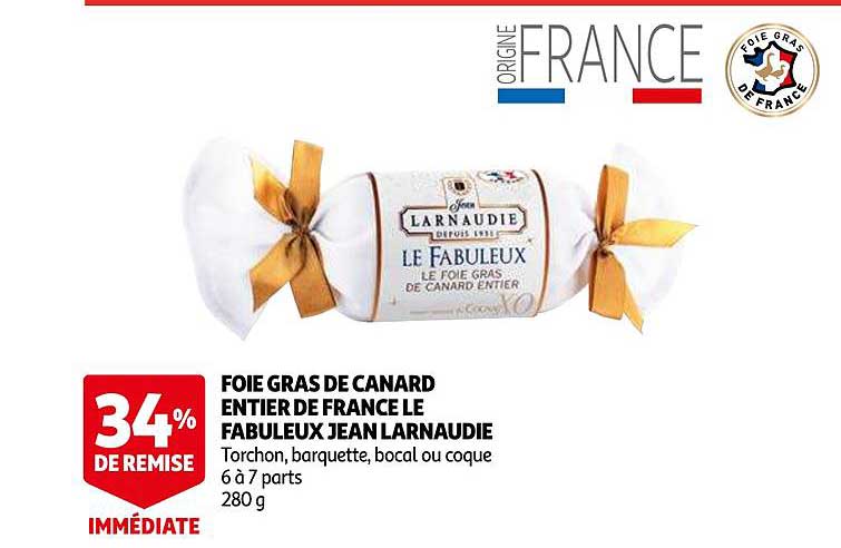 foie gras de canard entier de france le fabuleux jean larnaudie