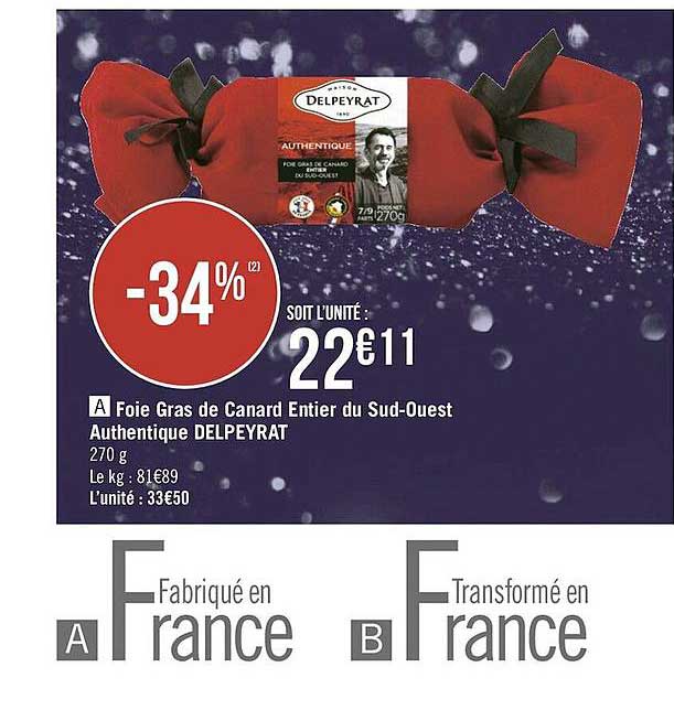 foie gras de canard entier du sud-ouest authentique deleyrat